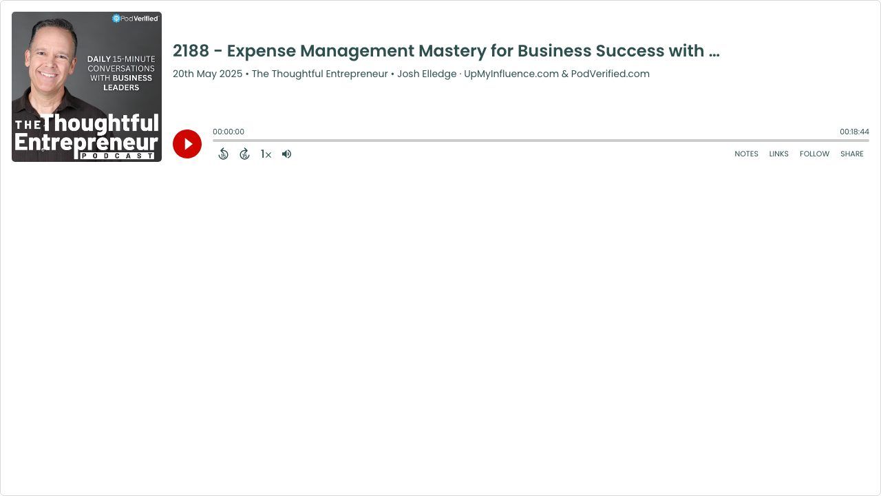 The Thoughtful Entrepreneur: Expense Management Mastery for Business Success with P3 Cost Analysts' Larry Levine preview